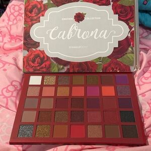 Cabrona Emotion Collection 35-Color Eyeshadow Palette - Red & Pink Shades